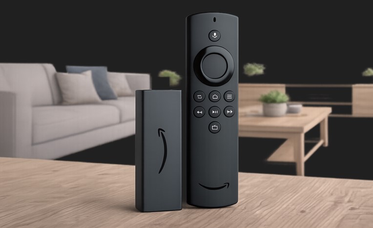 Amazon Fire TV Stick and remote ready for the TeleNorth IBO Player installation